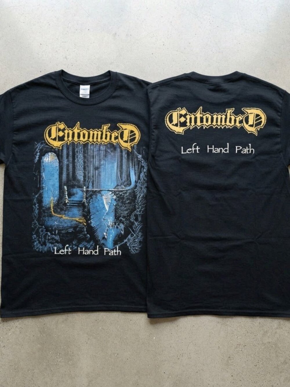 Entombed Left Hand Path Death Metal Black T-Shirt S-4XL
